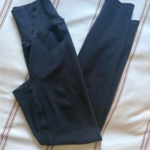 P'tula Black Leggings with Gold Logo